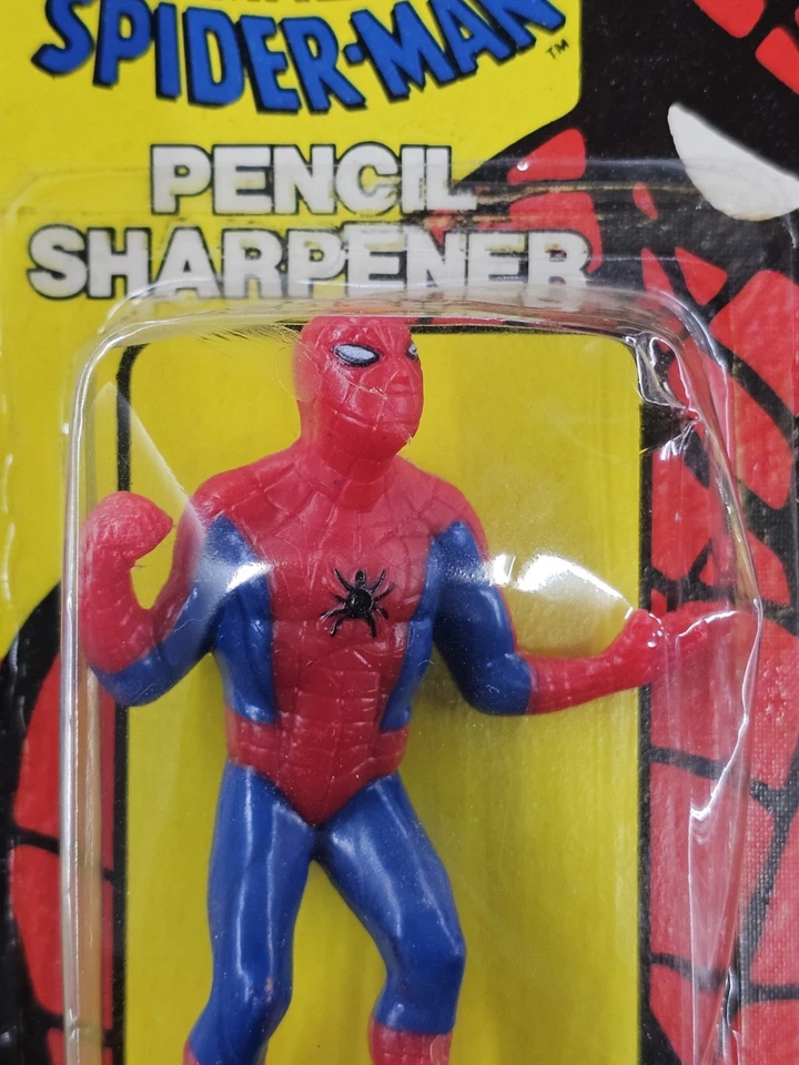 Figura sacapuntas vintage 1980 Nasta The Amazing Spider Man Marvel LEER Foto 3 de 4