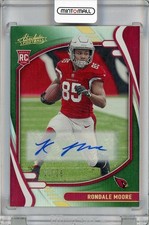 2021 Panini Absolute Rondale Moore Signature Rookies Spectrum Green