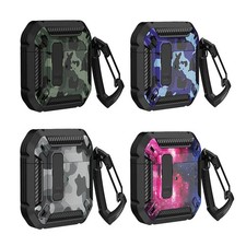 Secure Lock Cover For AirPods1/2/3/pro/pro2 Hard Shell Headphone With Hook Case