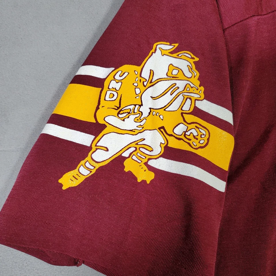 Camiseta de Colección Minnesota Duluth Bulldogs Champion Para Hombres XL Granate Logo Hecha en EE. UU. Años 80 Foto 3 de 4