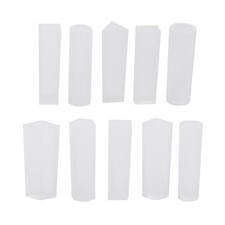 D-10 Pcs/set Jewely Cylinders Stripe Silicone Mold Carft Tool For Making Resin