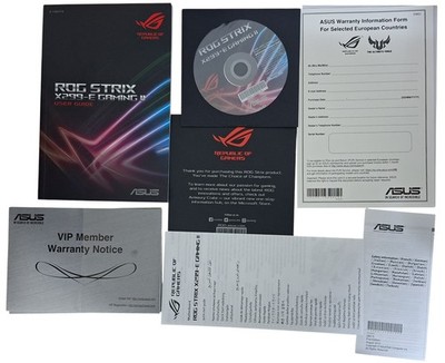 Asus Rog Strix X299-E Gaming II Bedienungsanleitung (Dokumentation) & Treiber CD