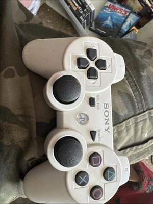 Sony PlayStation 3 PS3 Dualshock 3 Controller White - Gently Used