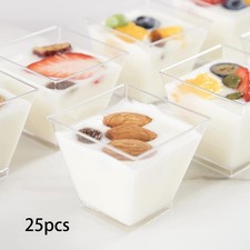 Mini coppette da dessert da 25 pezzi, ciotola da portata per degustazione di