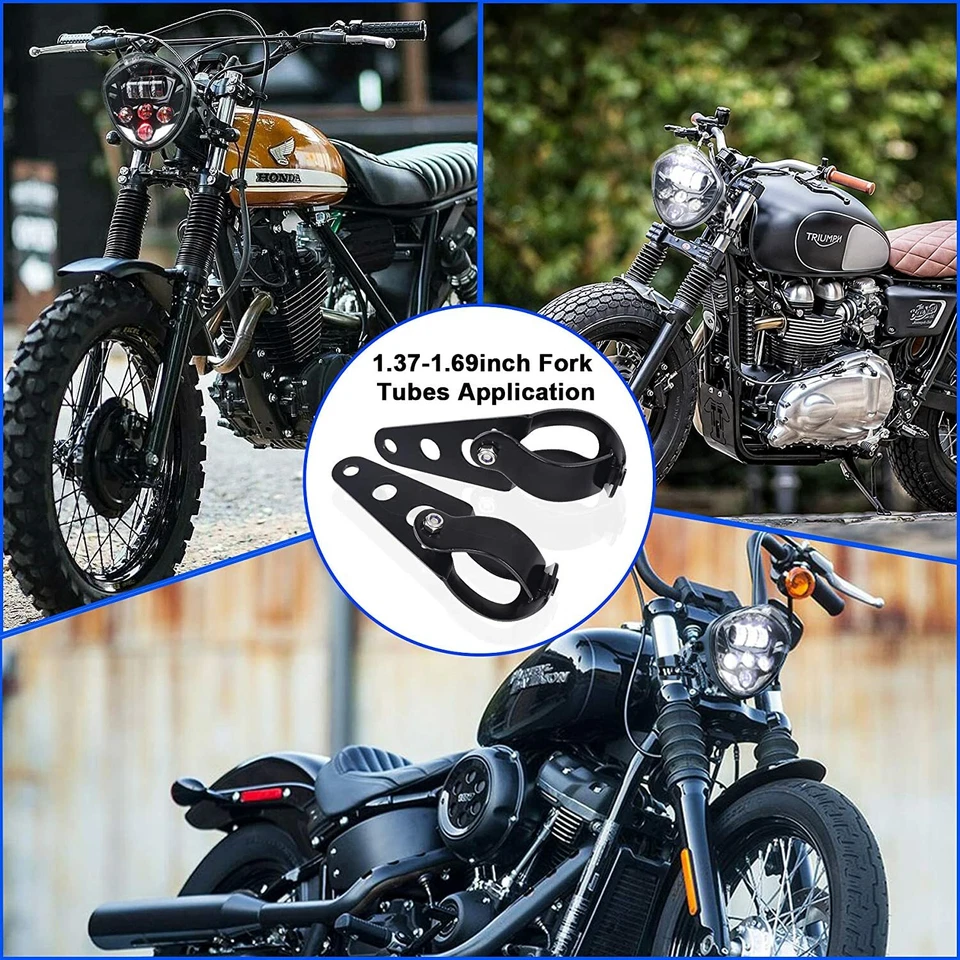 Faro LED 7" alto/bajo DRL con soporte para Kawasaki Vulcan VN S 650 900 1500 2000 Foto 3 de 4