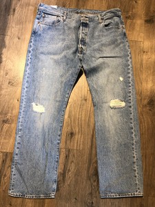 Levis 501 Jeans Masculino 40x30 Distressed Denim Levi Strauss W40 L30 Calça Levi's | eBay