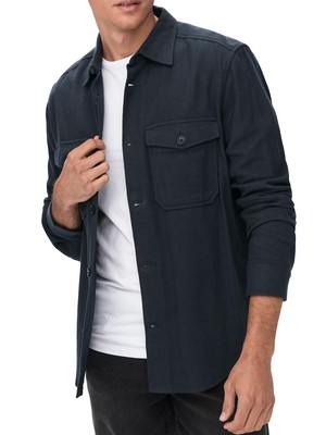 ONLY & SONS Herren Hemd Shirt Langarmhemd Herrenhemd langärmlig Männer ONSMilo