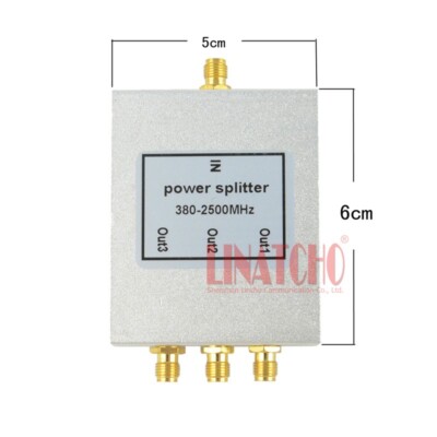 WIFI 3G Repeater 380-2500MHz One Minute Three Antennas SMA Female Power Splitter