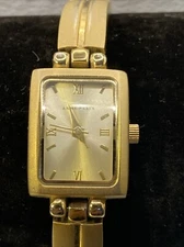 Anne Klein Women's 10-5404 Gold-Tone Dress Watch New Battery