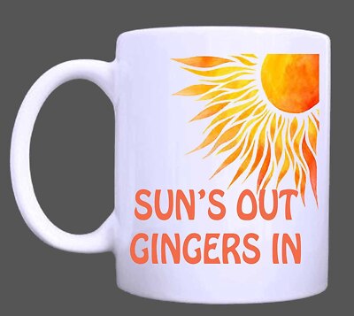 Suns Out Gingers In - Lustiges Zitat Sommer Tasse Geschenk Büro Geburtstag Ingwer