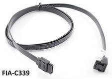 39 inch Super Fast SATA-III Flat Cable with 90 to 180 Connectors, FIA-C339