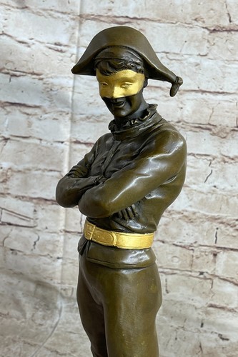 Harlequin Jester by Rene de Saint-Marceaux Bronze Metal Statue Sculpture French - 第 8/10 張圖片