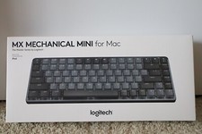 Logitech - MX Mechanical Keyboard for Mac in Space Gray, Wireless, Unused