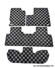 P2M Checkered 3 Row Floor Mats Set for Honda Odyssey RA1-RA5 95-98 New