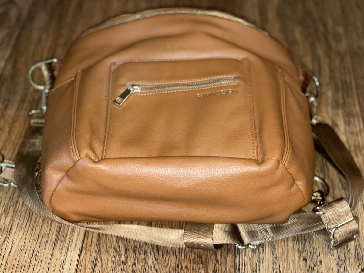 New Fawn Design mini backpack diaper bag Camel Brown See 