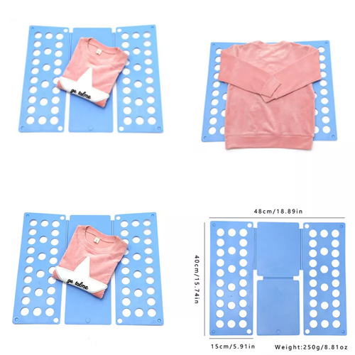 Adjustable T-Shirt Clothes Flip Folder Folding Board Laundry Organizer for Child - Picture 2 of 8