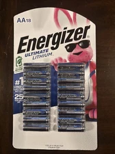 Energizer Ultimate Lithium AA 18 Batteries Extreme Performance Exp 2048+++