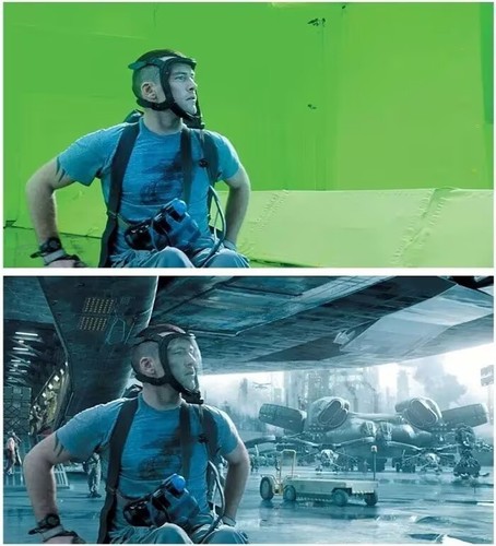 Fondo de fondo de estudio fotográfico pantalla verde tecla croma quitar pantalla no tejida - Imagen 12 de 16