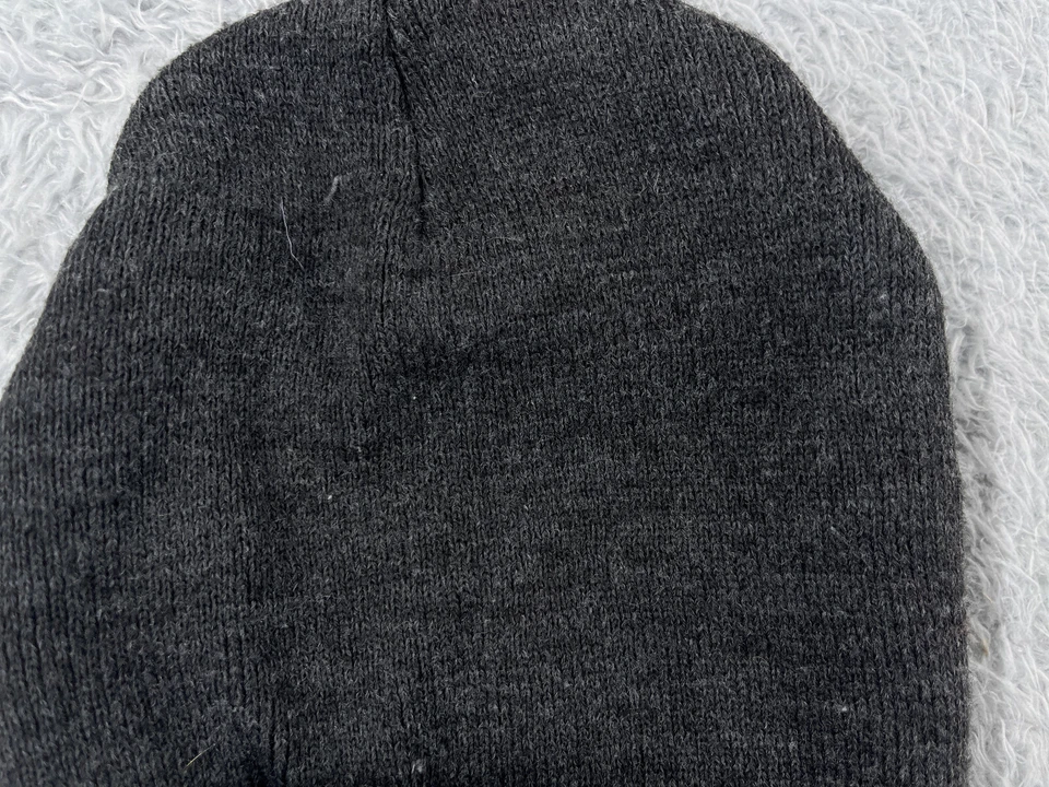 Timberland Gorro Toque Adulto Talla Única Gris Tejido 100% Acrílico Invierno Caminata Campamento Foto 3 de 4