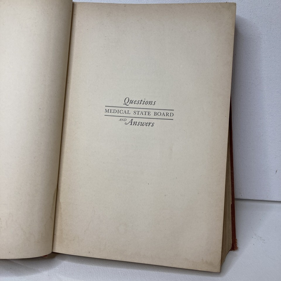 Medical State Board Questions and Answers by Harrison F. Flippin and