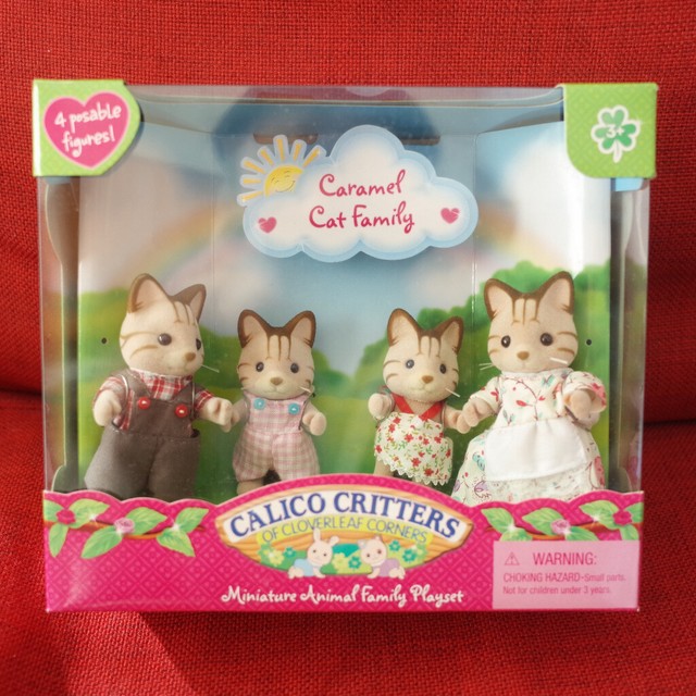 calico critters caramel cat family