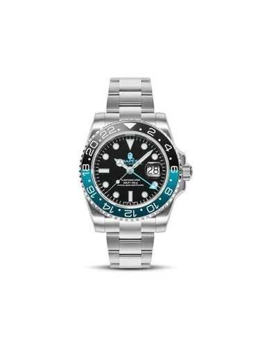 A BATHING APE (BAPE) Orologio da polso uomo A BATHING APE quarzo BAPEX TYPE 2 nero verde nuovissimo Giappone