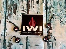 IWI Sticker &  Zipper Pulls SHOT SHOW 2024 (Lot of 4) NEW