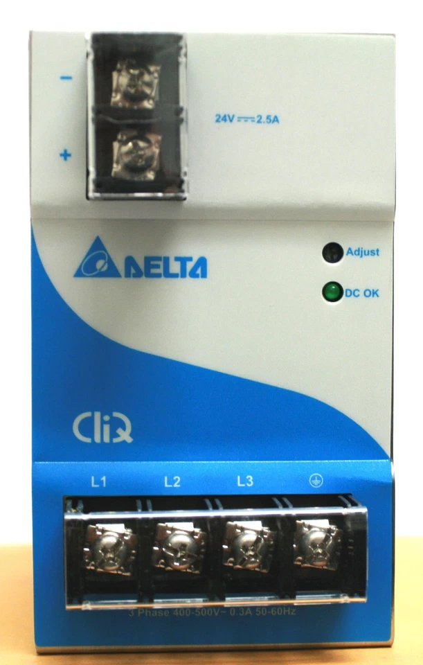 Delta DRP024V060W3AA Power Supply Input 400-500VAC Output 24V DC 60W 3PH 2.5A - Image 3 of 4