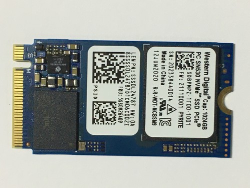 WD PC SN530 SDBPMPZ-1T00-1001 1TB M.2 2242 SSD PCIe Gen3 x4 NVMe Read Speed 2400 - Picture 5 of 8