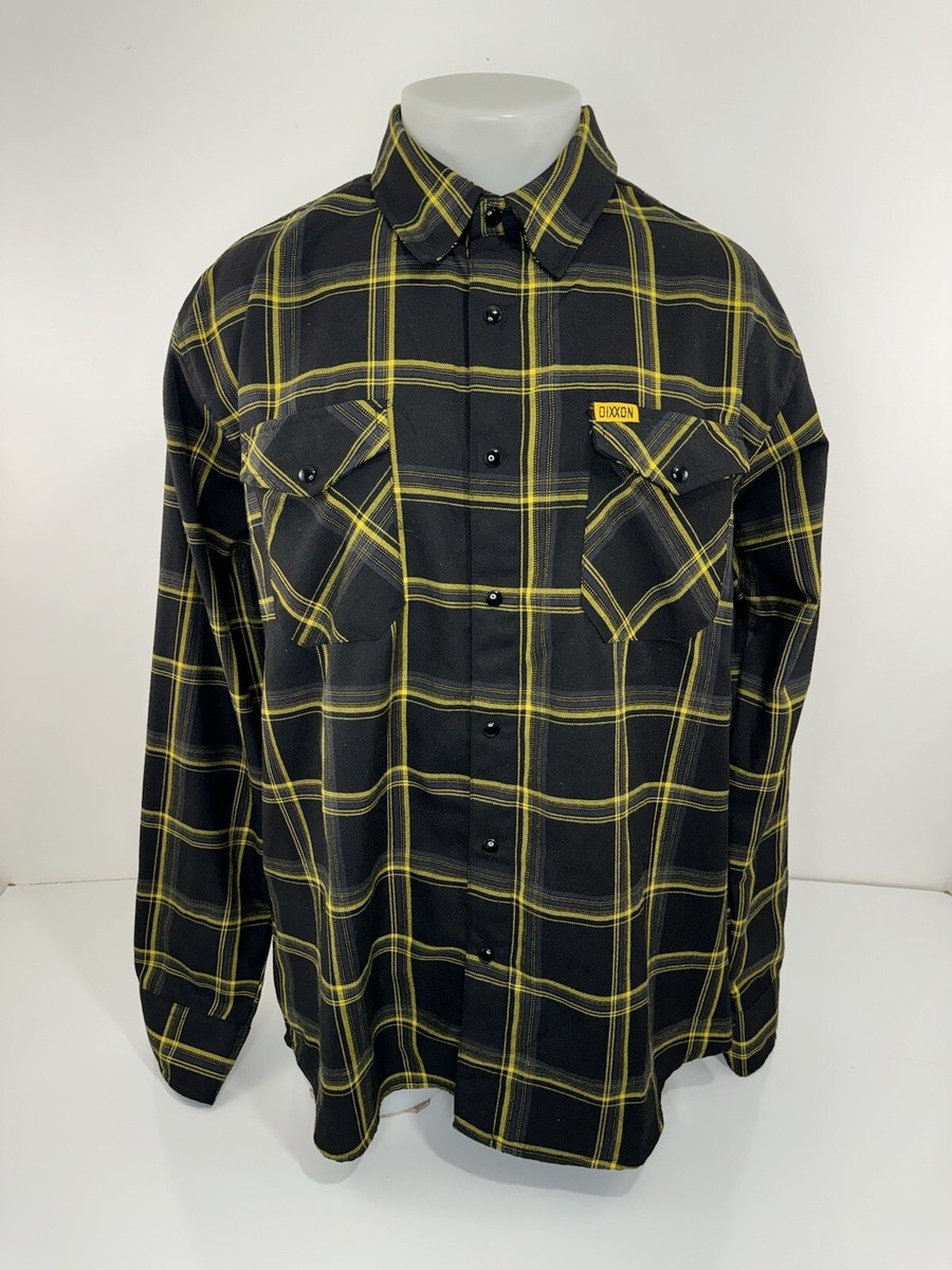 DIXXON FLANNEL - VOLTAGE Black Snap Mens XL Shirt | eBay