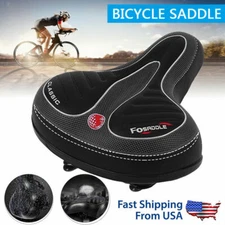 Bike Bicycle Gel Cruiser Extra Air Cushion Pad Saddle Seat Comfort Wide Big Bum