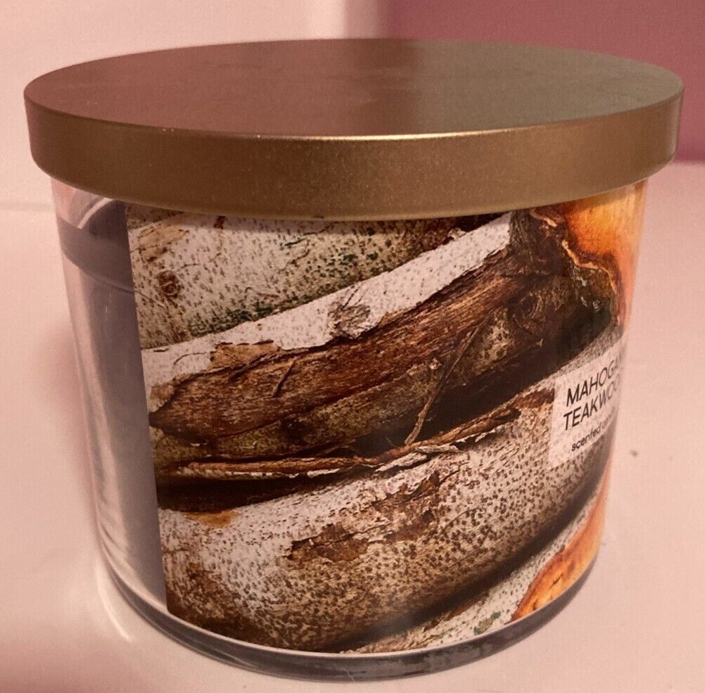 BRAND NEW! MAHOGANY TEAKWOOD Scented Candle! Amazing Smell!!! eBay