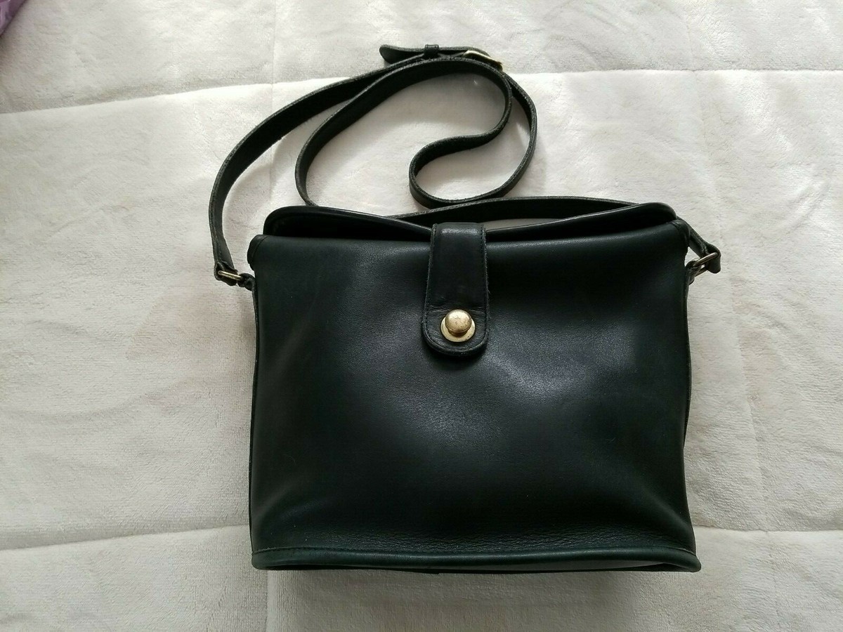 COACH VINTAGE NOTTINGHAM BINOCULAR BAG PRE~STYLE 9948 RARE DARK