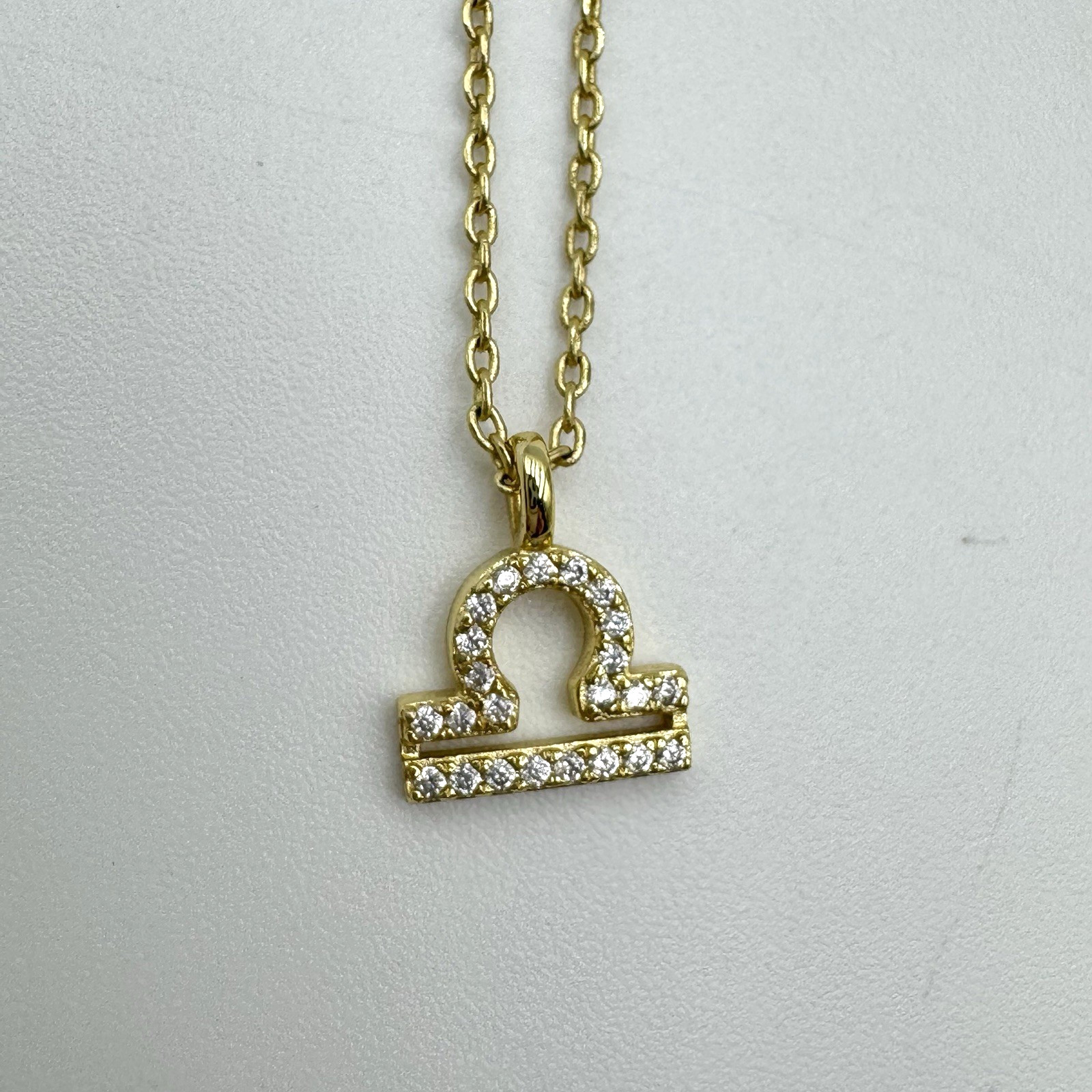 PAVOI Libra Pendant Necklace Slide Slider Adjustable Separate Closure Charm 18"