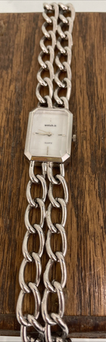 Vintage Quartz Watch-it Watch Japan MOV+ Silver Band White Face ...