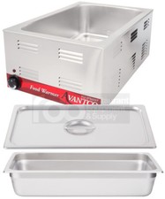 FULL SIZE Electric WITH 4" PAN & LID Countertop Buffet Food Warmer Commercial