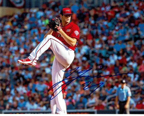 Boston Red Sox's Lucas Giolito autographed 8x10 color action photo USA Uniform