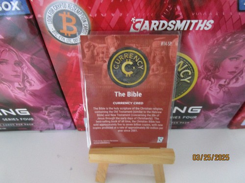 THE BIBLE #14SP MATRIX CARD 1 PC CARDSMITHS CURRENCY CRED SERIES 4 - Imagen 3 de 3