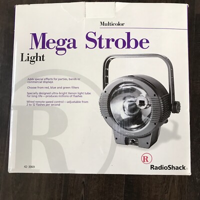 Vintage MEGA STROBE LIGHT 42 -3069 Discos, Special Effect, Stage Lighting,