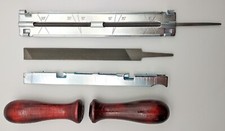 6tlg Feilen Schärfset 4mm f. 1/4'' und 3/8" Kette Sägekette Motorsäge Kettensäge