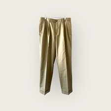 Izod Khaki Madison Chino Pants Pleated SportFlex Classic Fit 34x32 8016 