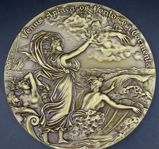 "Venus im Sturm" Bronzemedaille von 1972 z. Gedenken a. d. 4.Jh der Veröffentl.