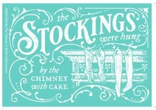 NEW “BY THE CHIMNEY” Chalk Couture Chalk Transfer Stencil Size A