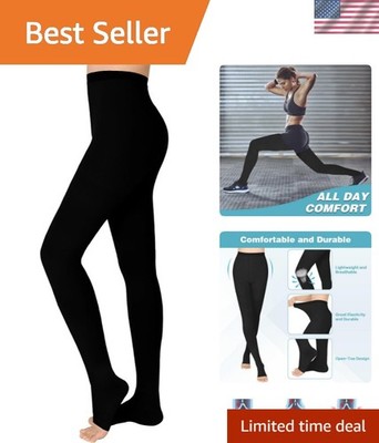 20-30 mmHg Compression Pantyhose for Women, Open Toe Medical Compression Stoc...