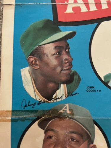 1969 TOPPS Team Poster - OAKLAND A'S #21 of 24 - Picture 6 of 7
