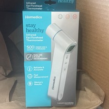 Homedics Dual-Use Ear and Forehead Thermometer, in-Ear and No-Touch Infrared ...