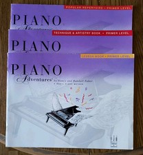 3 Nancy Faber Piano Adventures Lesson Books Primer Level Paperback