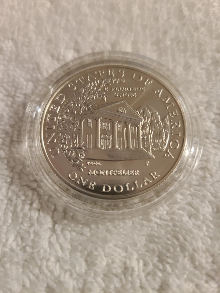 United States Mint 1999 Dolley Madison Commemorative Coin Unc. Silver Dollar COA - Image 3 of 4