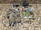 Huge Lot Vintage 80s GI Joe Action Figure Weapons Accessory Guns Knives Missiles