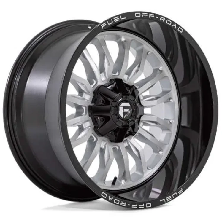 4 22 Inch Silver Black Wheels Rims Fuel Arc D798 22x12 -44mm FOR Jeep Gladiator - Image 4 of 4